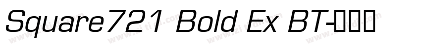 Square721 Bold Ex BT字体转换